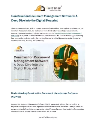 Construction Document Management Software A Deep Dive into the Digital Blueprint