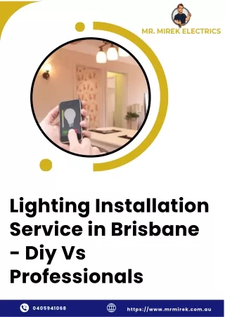 Lighting Installation Service in Brisbane - Diy Vs Professionals