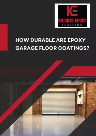 How Durable Are Epoxy Garage Floor Coatings?