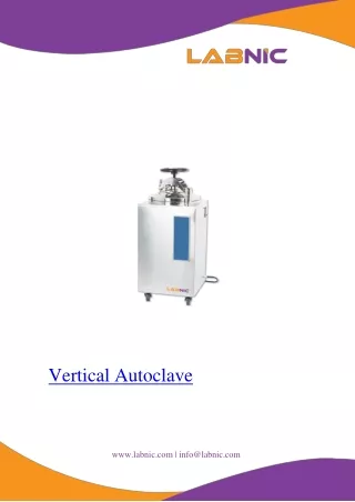 Vertical Autoclave 29 L