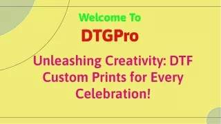 DTF Custom Prints: High-Quality Designs for Every Occasion