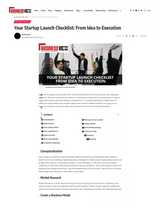 Your Startup Launch Checklist From Idea to Execution