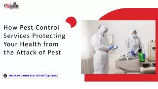 How Pest Control Services Protecting Your Health from the Attack of Pest