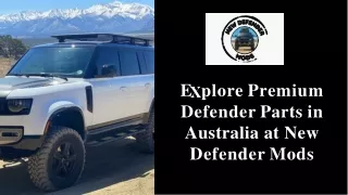 premium defender parts at new defender mods australia