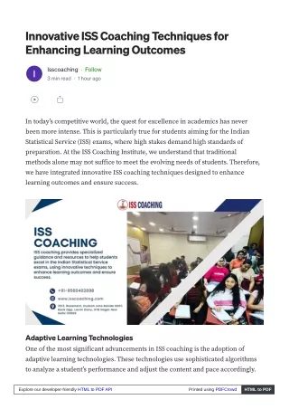 Personalized ISS Coaching: The Key to Unlocking Your Full Potential