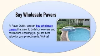 Buy Wholesale Pavers