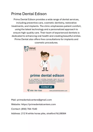 Prime Dental Edison