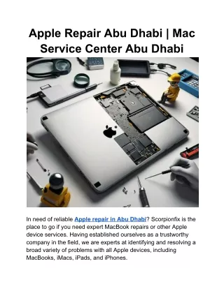 Apple Repair Abu Dhabi _ Mac Service Center Abu Dhabi