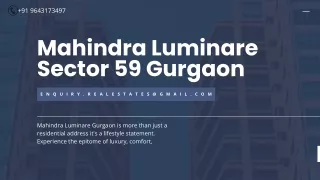 Mahindra Luminare Sector 59 Gurgaon (2)