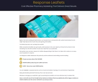 Response Leaflets Detail - Robson Pharmacy Media