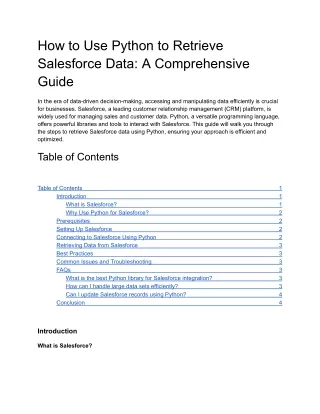 How to Use Python to Retrieve Salesforce Data_ A Comprehensive Guide