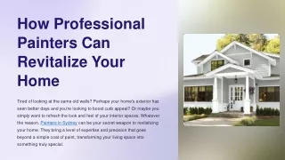 How-Professional-Painters-Can-Revitalize-Your-Home