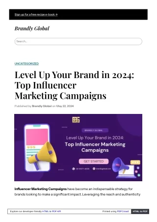 Level Up Your Brand in 2024 Top Influencer Marketing Campaigns