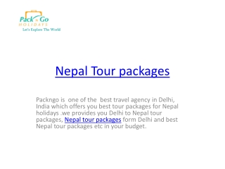 nepal tour packages