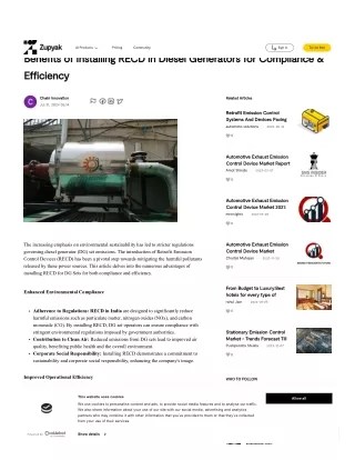 Benefits of Installing RECD in Diesel Generators for Compliance & Efficiency