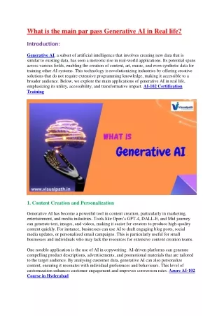 Azure AI-102 Training Institute in Hyderabad - Visualpath