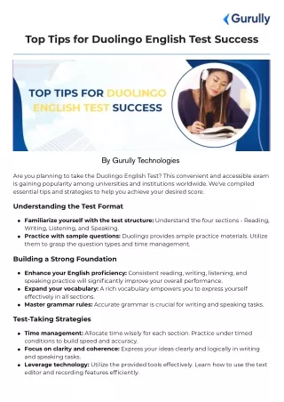 Top Tips for Duolingo English Test Success