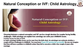 Natural Conception or IVF_ Child Astrology