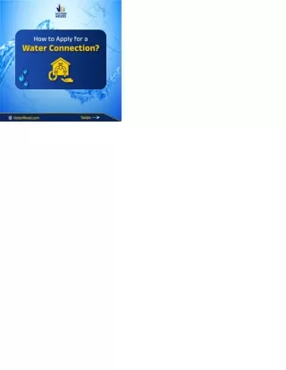 How to Apply For Water Connection