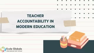 Teacher Accountability in Modern Education