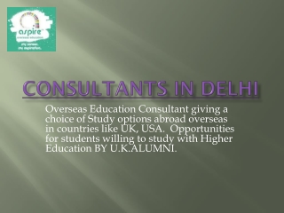 consultants in delhi