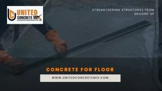 Concrete for Floor