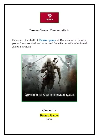 Daman Games | Damanindia.in