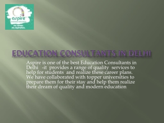 education consultant in delhi