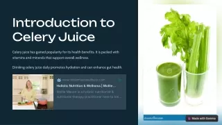 Benefits of Celery Juice for Gut Health | Mollie Mason