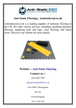 Anti Static Flooring   Antistaticesd.co.uk