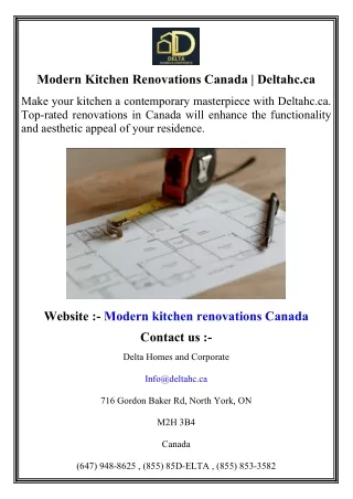 Modern Kitchen Renovations Canada   Deltahc.ca