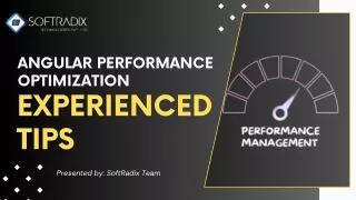 Angular Performance Optimization A Comprehensive Guide - Softradix