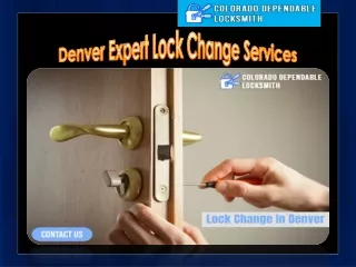 Denver Expert Lock Change Services