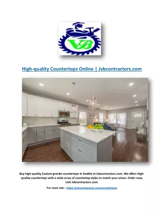 High-quality Countertops Online  | Jvbcontractors.com