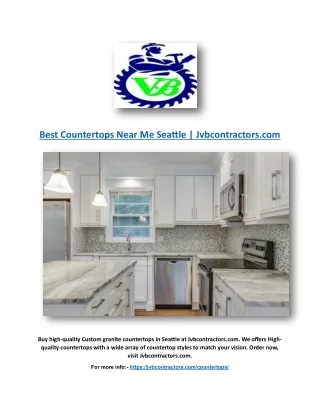 Best Countertops Near Me Seattle | Jvbcontractors.com