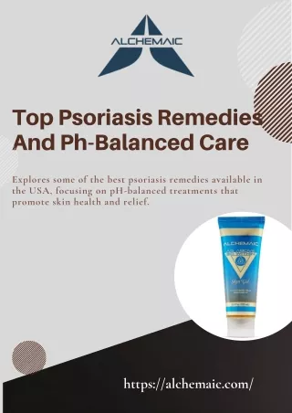 Discovering Effective Psoriasis Solutions at Alchemaic