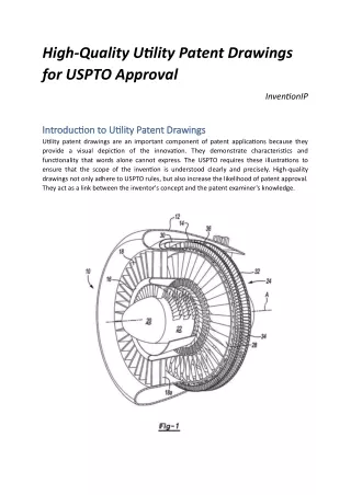 High-Quality Utility Patent Drawings for USPTO Approval | InventionIP