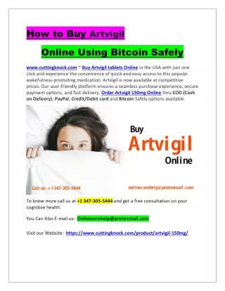 How to Buy Artvigil Online Using Bitcoin Safely?