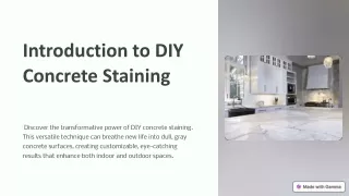 Transform Your Space with DIY Concrete Staining