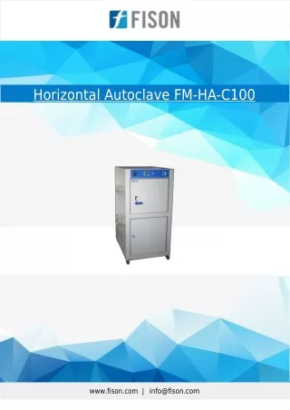 Horizontal Autoclave .