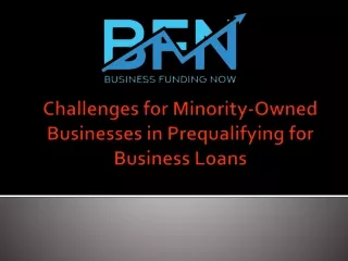 Challenges for Minority Owned Businesses