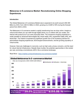 Metaverse in E-commerce Market: Virtual Commerce Innovations