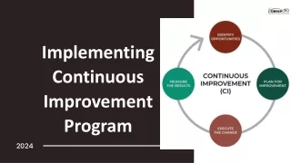 Implementing a Continuous Improvement Program: Key Strategies for Success