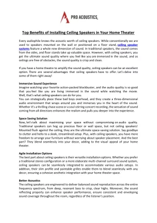 Benefits of Sound Masking Systems in Open Offices
