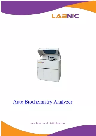 Auto Biochemistry Analyzer 90 Kg