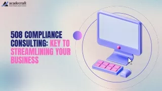 508 compliance consulting: Key to streamlining your business