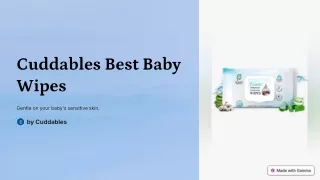 Cuddables Best Baby Wipes