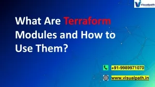 The Best Terraform Automation Online Training Institute - Hyderabad