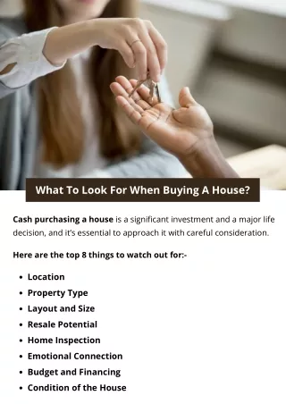 What To Look For When Buying A House?