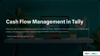 Cash Flow Management In Tally